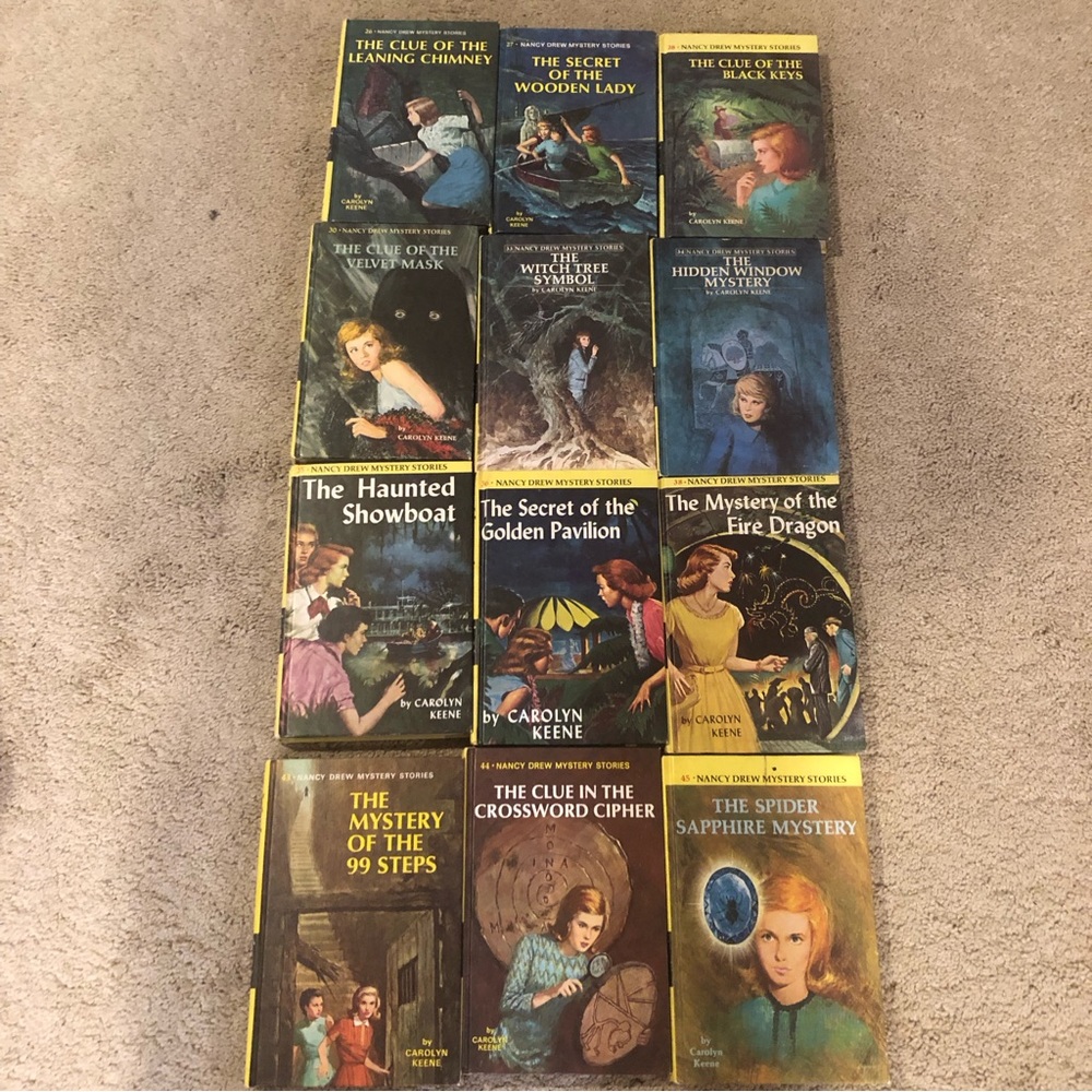 Nancy Drew vintage hardcover books set of 12